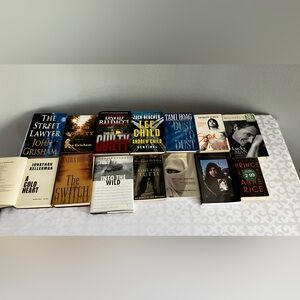 9 fiction books by different authors Choose one or any amount to bundle $3 each